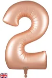 34inch Number 2 Satin Pastel Rose Quartz
